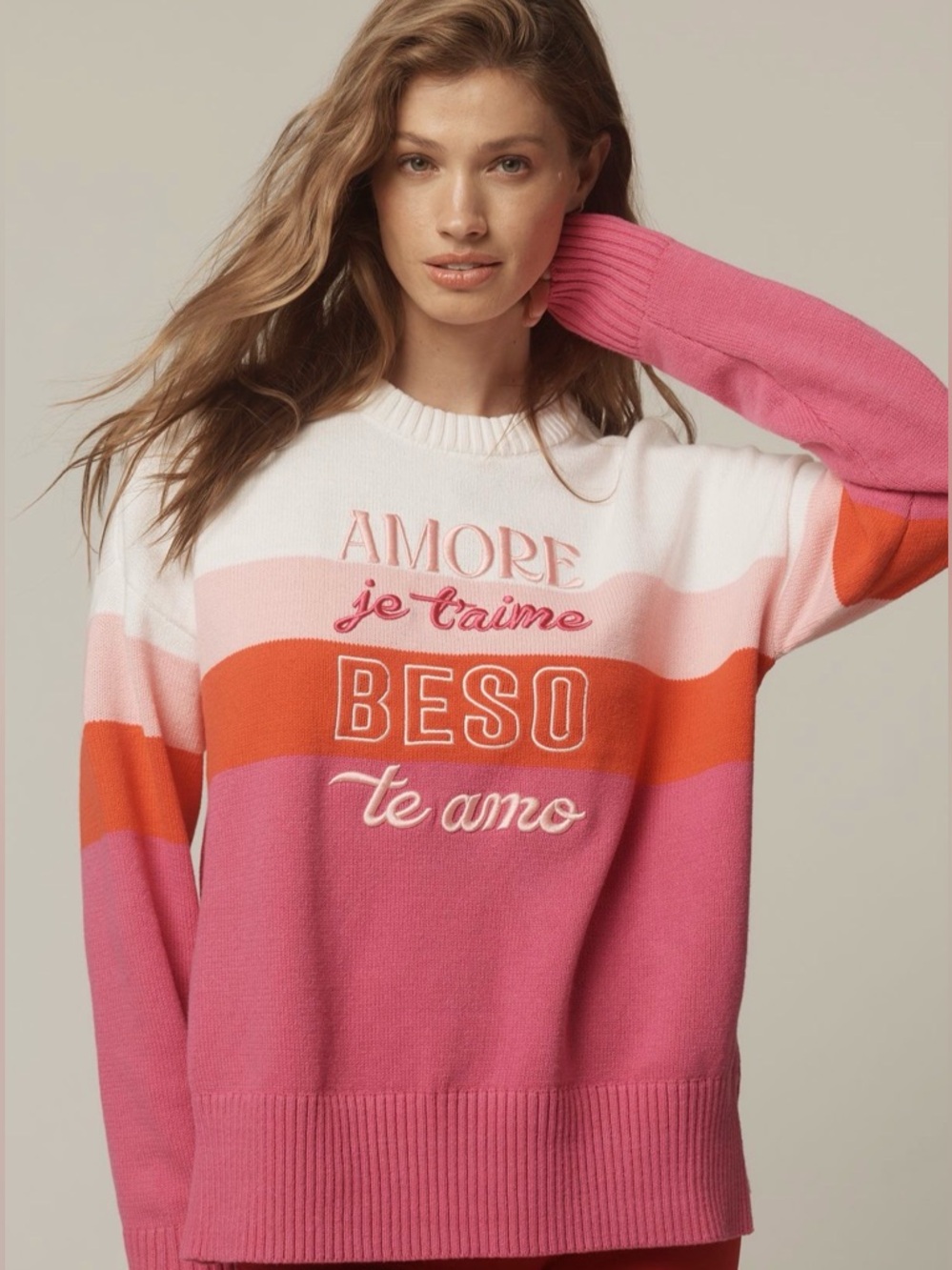 NWT Beach Riot Callie Love Long-Sleeve Sweater